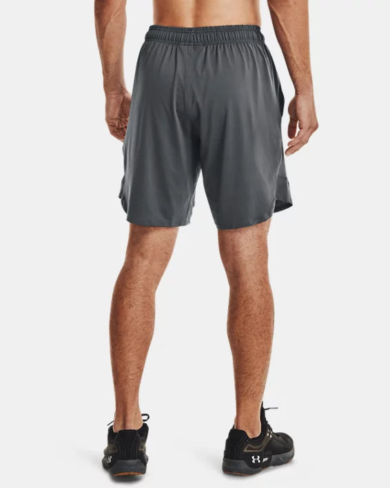 UAA-L8 (Under armour mens training stretch shorts pitch gray/black) 102292608 UNDER ARMOUR