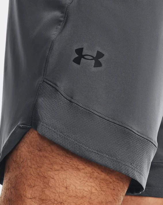 UAA-L8 (Under armour mens training stretch shorts pitch gray/black) 102292608 UNDER ARMOUR