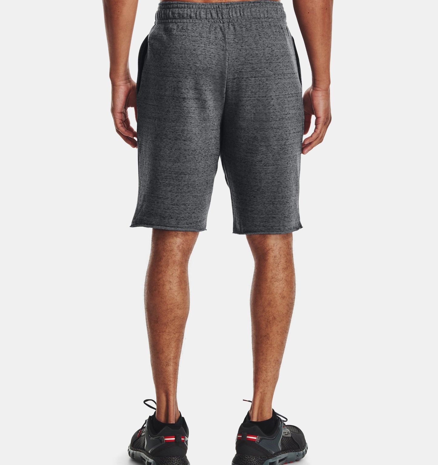 UAA-A7 (Mens rival terry short pitch gray/full heather/white) 42292608 UNDER ARMOUR