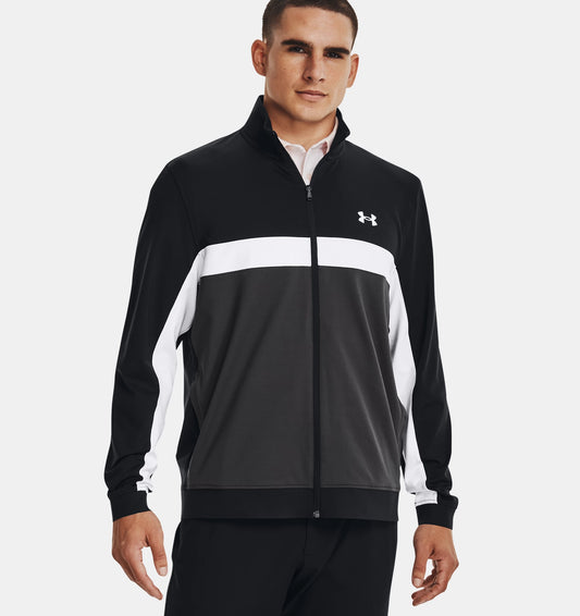 UAA-Y7 (Mens storm mid layer full zip jacket black/jet gray/white) 72296521 UNDER ARMOUR