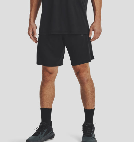 UAA-C11 (Under armour mens baseline 10 inch shorts black/black) 112393043