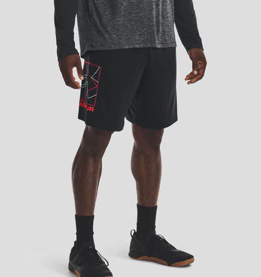 UAA-S7 (Mens tech boxed logo shorts black/beta/white) 62292173 UNDER ARMOUR