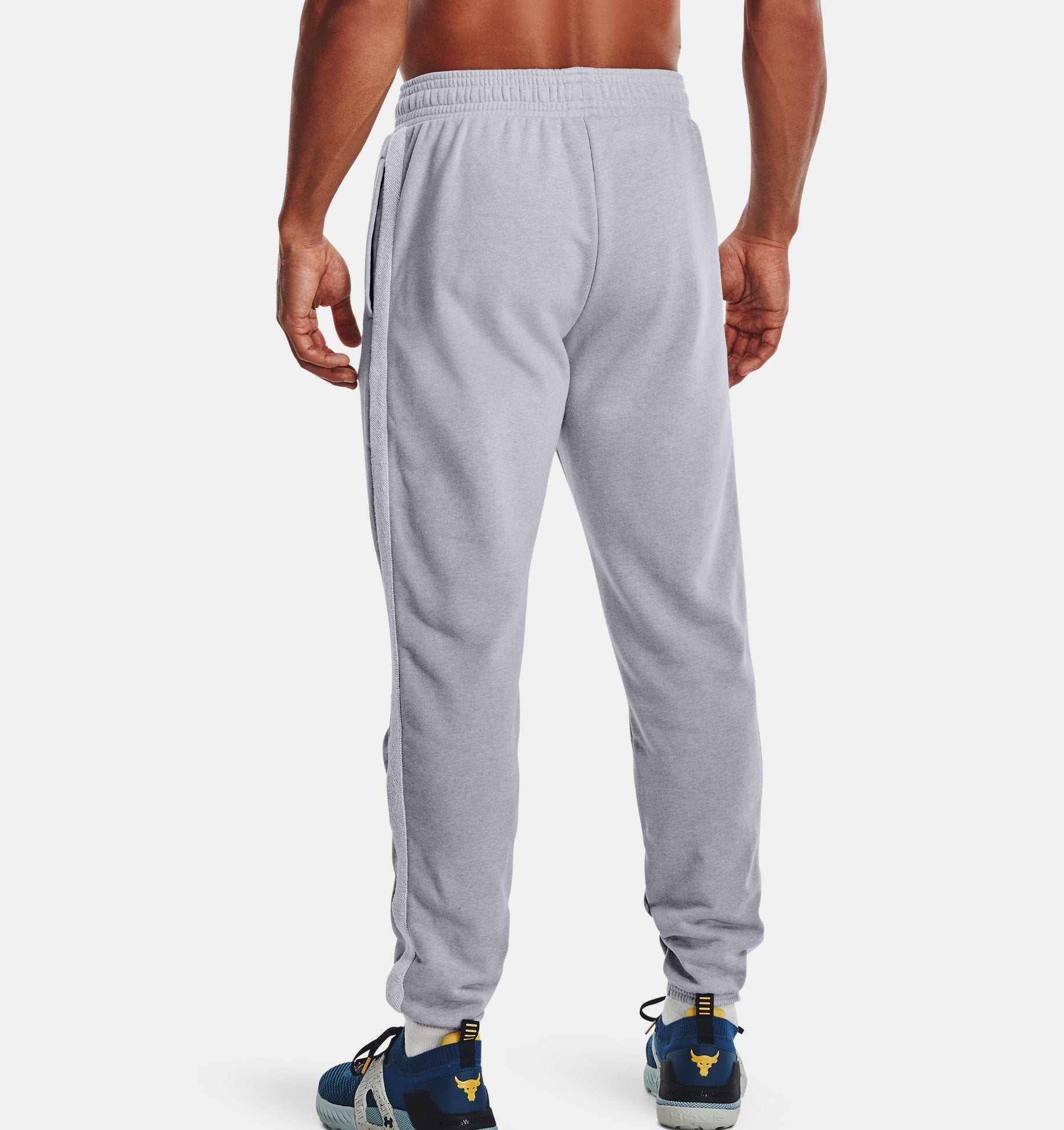 UAA-A8 (Mens project rock heavyweight terry pant mod gray/medium heather/academy) 72295217 UNDER ARMOUR