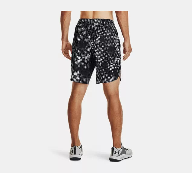 UAA-O8 (Under armour mens train stretch printed shorts fresh clay/black) 112292608 UNDER ARMOUR