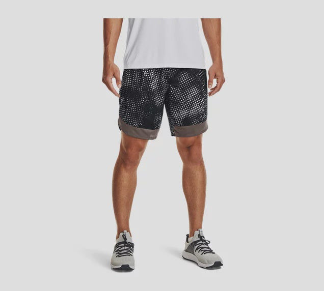 UAA-O8 (Under armour mens train stretch printed shorts fresh clay/black) 112292608 UNDER ARMOUR