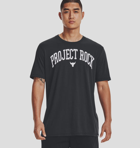 UAA-F8 (Mens project rock payoff short sleeve tee black/white) 92292173 UNDER ARMOUR