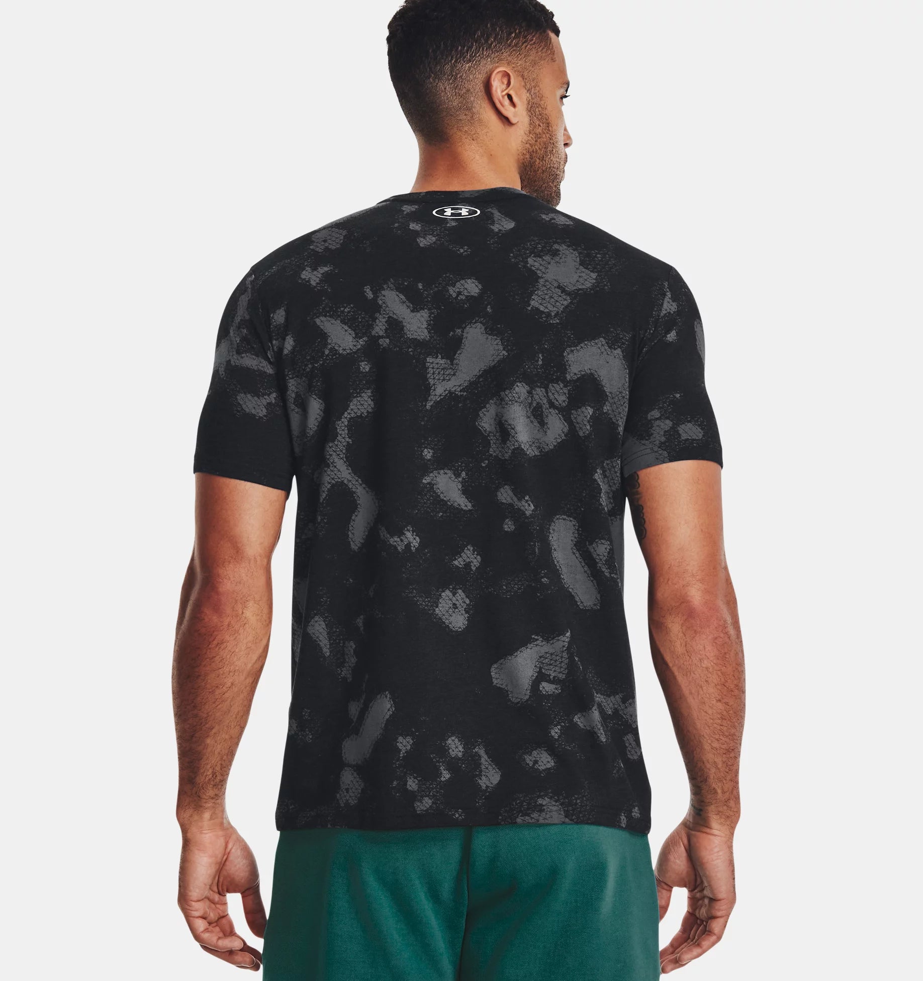 UAA-P9 (Under armour mens project rock HWIR printed short sleeve tee black/pitch gray) 32292608 UNDER ARMOUR