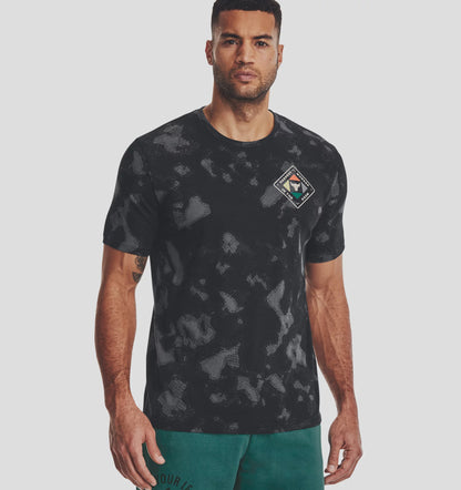 UAA-P9 (Under armour mens project rock HWIR printed short sleeve tee black/pitch gray) 32292608 UNDER ARMOUR