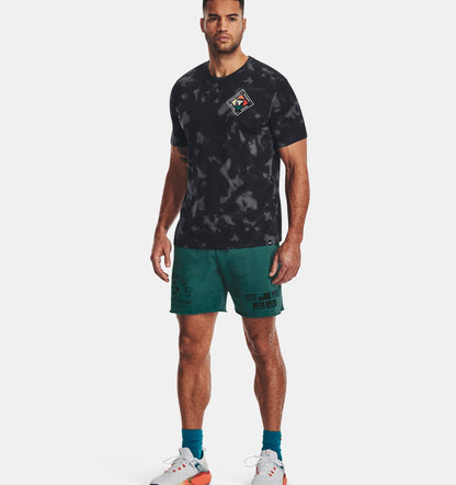 UAA-P9 (Under armour mens project rock HWIR printed short sleeve tee black/pitch gray) 32292608 UNDER ARMOUR