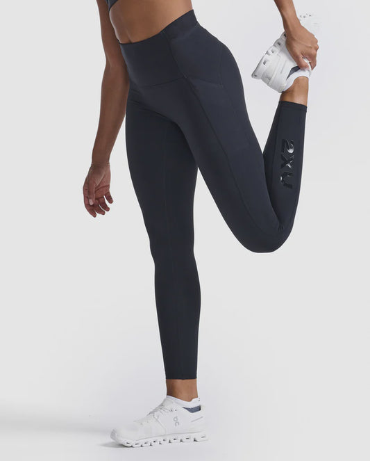 2XUA-D (2XU women's form stash hi-rise compression tights black) 122398000