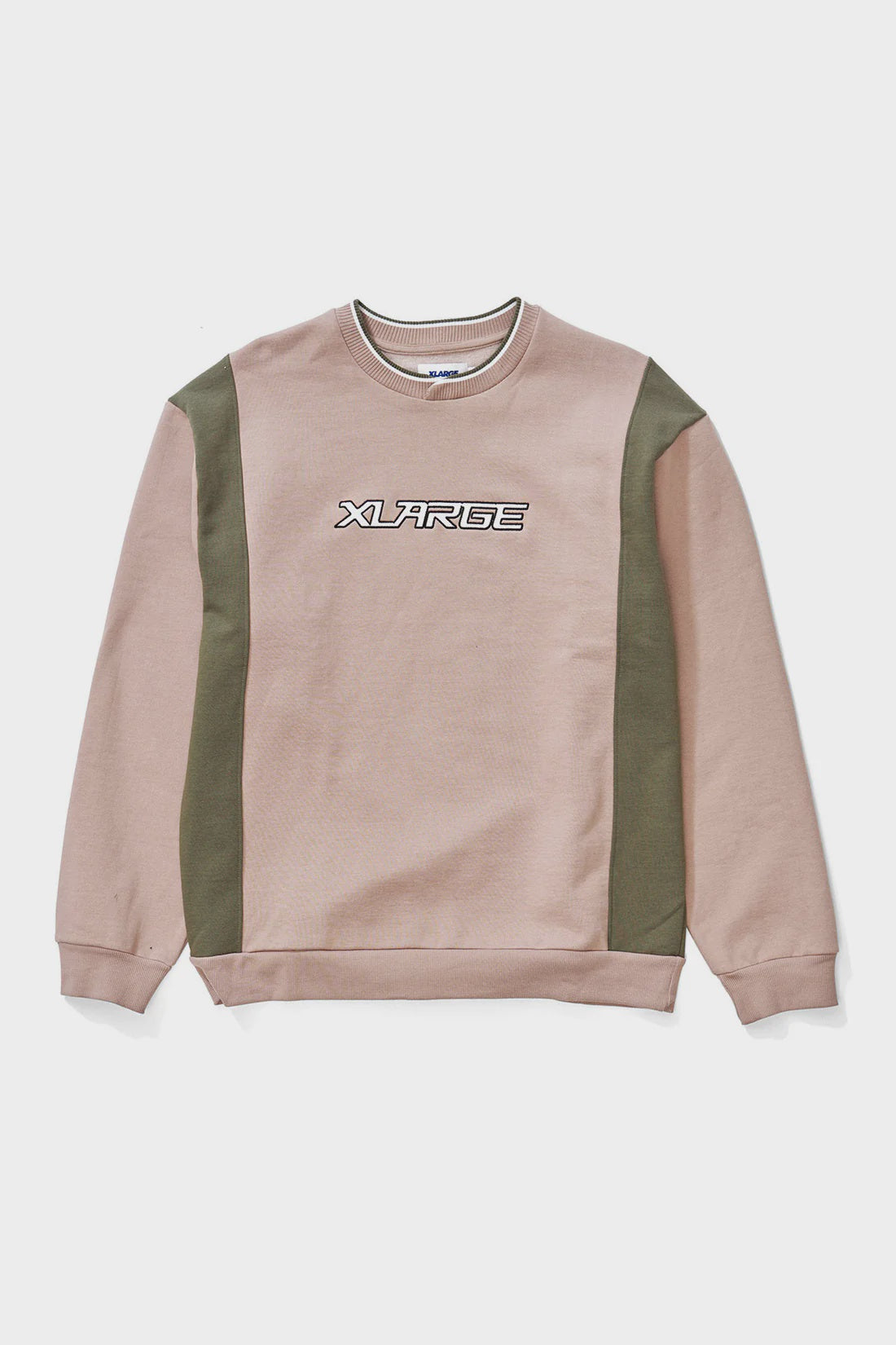 XLA-J (X-Large millennial crewneck grey/green) 92292717 X-LARGE