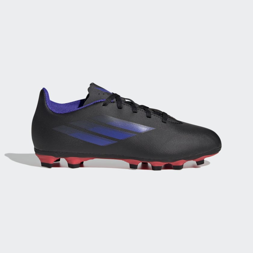 A-D63 (X speedflow.4 flexible ground cleats boots black/sonic ink/solar yellow) 12293609 ADIDAS