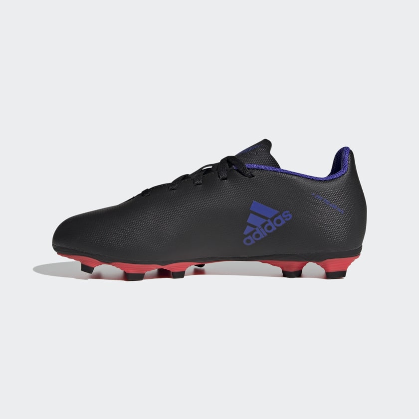 A-D63 (X speedflow.4 flexible ground cleats boots black/sonic ink/solar yellow) 12293609 ADIDAS