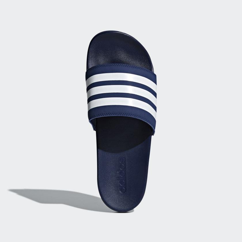 A-C54 (Adilette comfort slide dark blue/white) 1199815 - Otahuhu Shoes