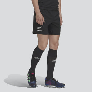 AA-N20 (Adidas all black rugby home shorts black/white) 42393638 ADIDAS