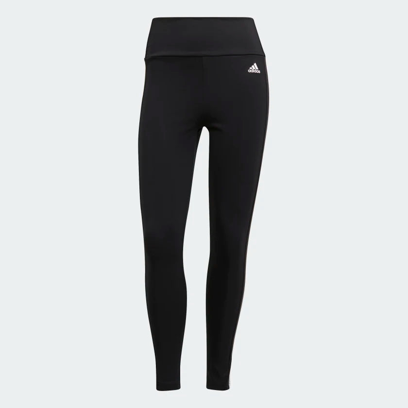 AA-V14 (Adidas designed to move high rise 3-stripes 7/8 sport tights black/white)  72293585 ADIDAS