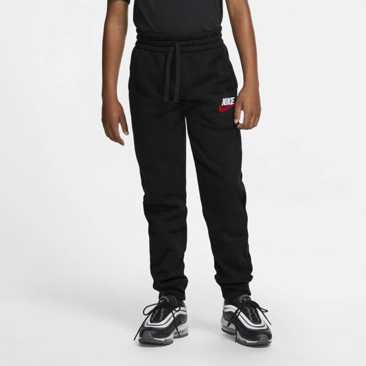 NA-L31 (B nike sportswear club fleece jogger pant black/university red) 72192558 - Otahuhu Shoes