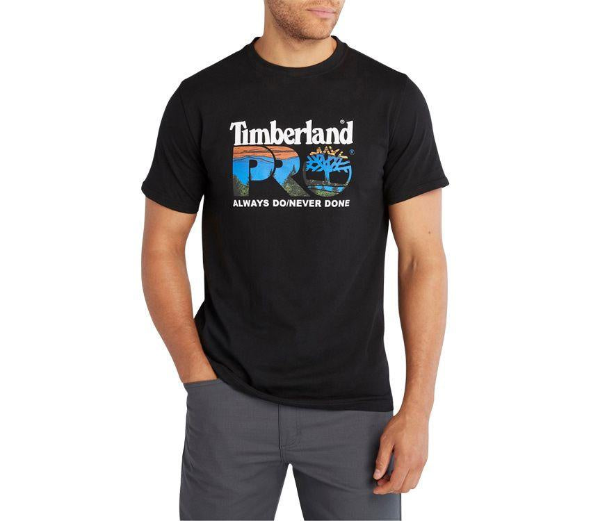 TBA-Q2 (Timberland pro cotton core logo t-shirt black) 72391435 TIMBERLAND