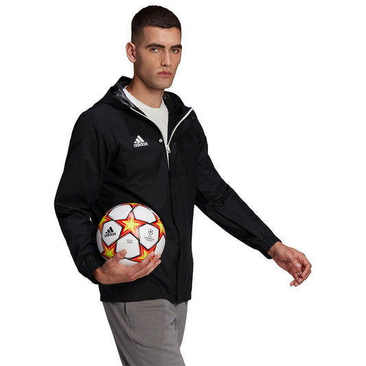 AA-K14 (Adidas entrada 22 all-weather jacket black/white) 52295630 ADIDAS