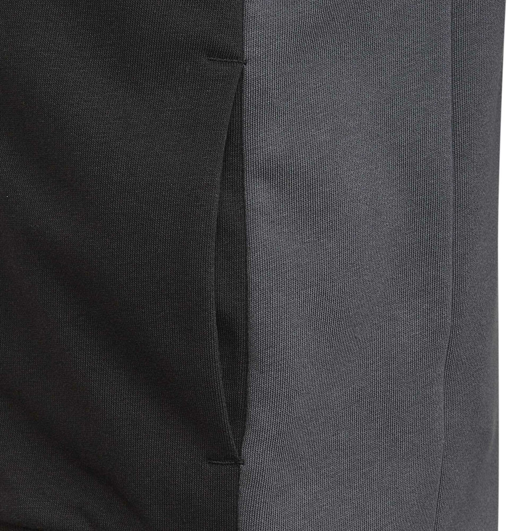 AA-C15 (Adidas kids colour block full zip hoodie medium heather gray/white/black) 72293840 ADIDAS