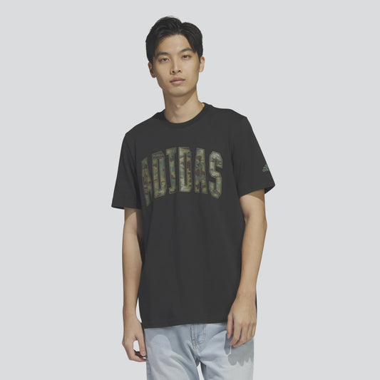 AA-J18 (Adidas sportswear camo tee black) 22392305 ADIDAS