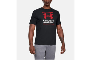 UAA-H3 (Mens gl foundation ss tee black/white/red) 122092087