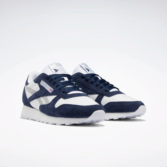 R-F13 (Reebok classic leather vector navy/white/purple grey) 122298200 REEBOK