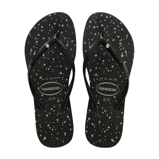 HA-WT5 (SLIM GLITTER COSMIC CRYSTAL 1069 BLK/BLK) 71992350 HAVAIANAS