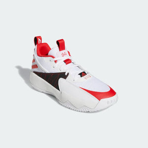 A-C65 (Adidas dame certified basketball shoes white/vivid red/dash grey) 122299210 ADIDAS