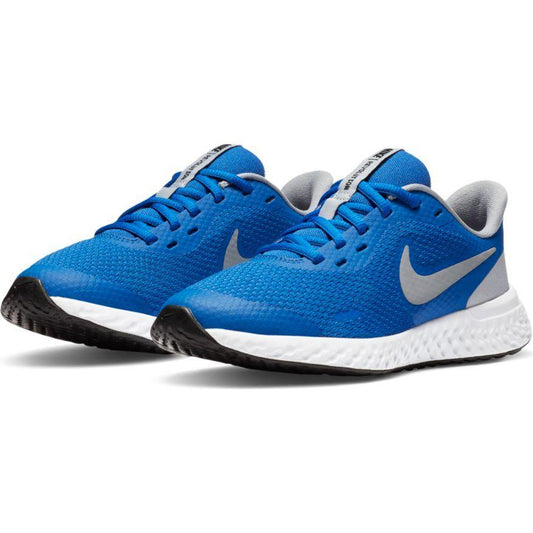 N-Q118 (Nike revolution 5 gs gamer royal/lt smoke grey/white) 12194348 - Otahuhu Shoes