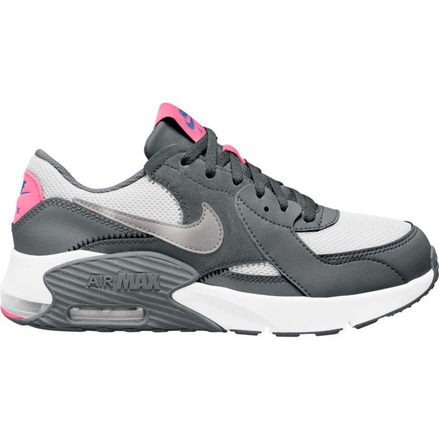 N-D119 (Nike air max excee gs smoke grey/metallic silver/white) 12196650 - Otahuhu Shoes