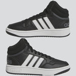 A-M64 (Adidas hoops mid shoes black/white) 92294605 ADIDAS