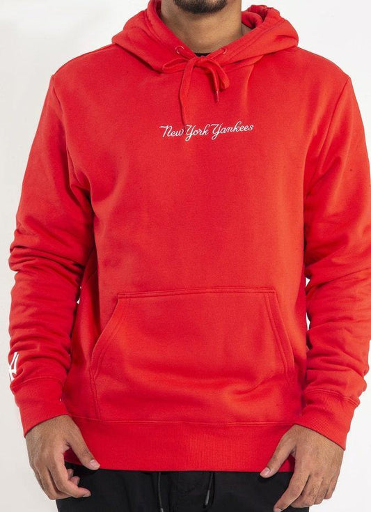 MJA-X1 (Script chest hoodie yankees red) 92095217 - Otahuhu Shoes