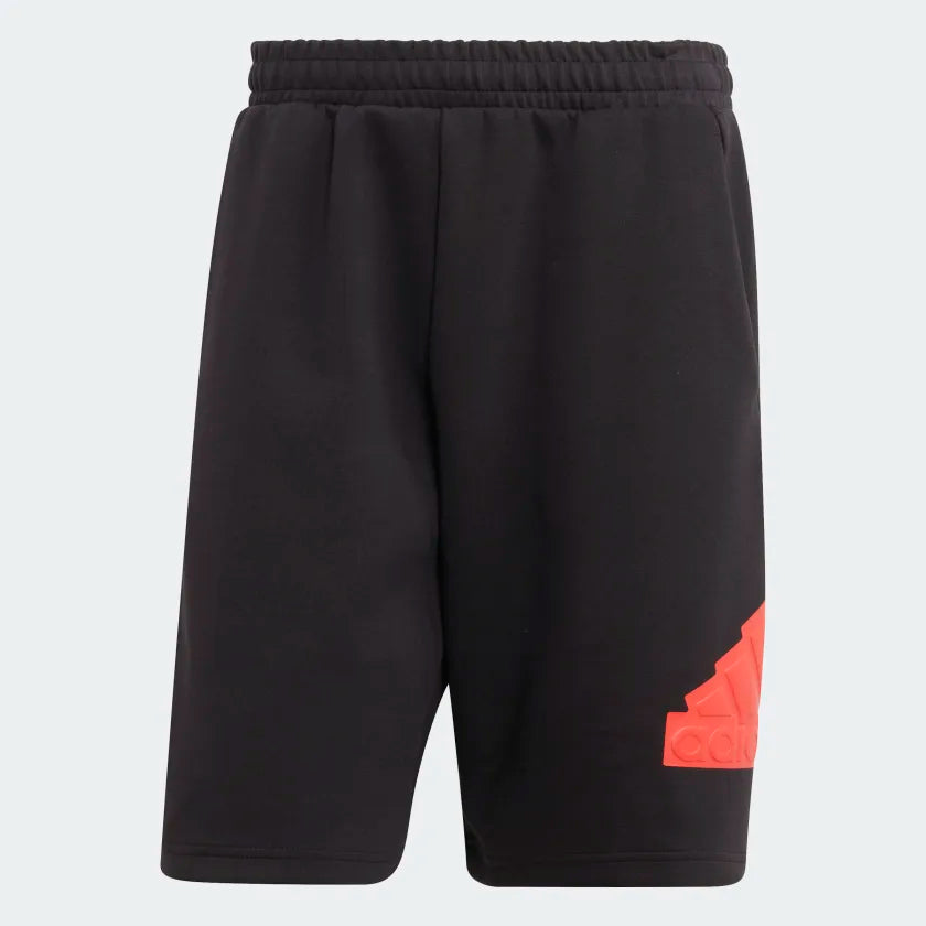 AA-I19 (Adidas future icons badge of sport shorts black/bright red) 32293585 ADIDAS