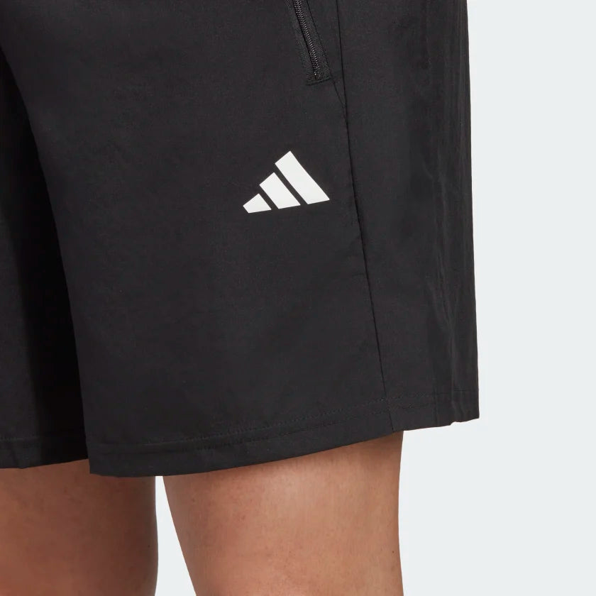 AA-V18 (Adidas mens train essentials woven training shorts black/white) 22392560 ADIDAS