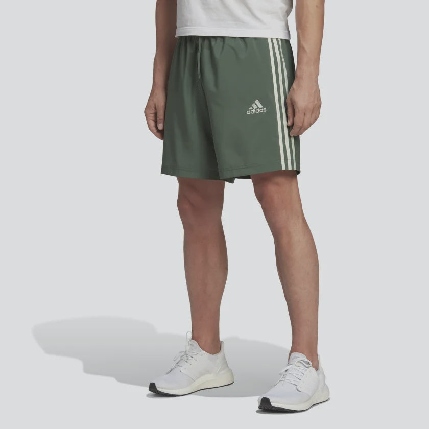 AA-K16 (Adidas aeroready essentials chelsea 3-stripes shorts green oxide/linin green) 112292815 ADIDAS