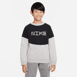 NA-L42 (Nike sportswear amplify fleece crew black/white) 32293836 NIKE