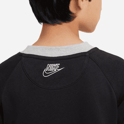 NA-L42 (Nike sportswear amplify fleece crew black/white) 32293836 NIKE