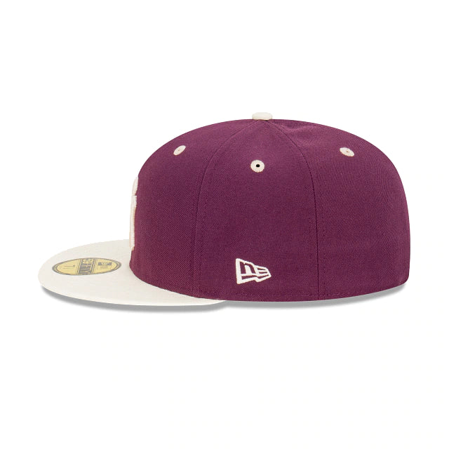 New Era 59FIFTY-BLANK Solid Burgundy Fitted Hat