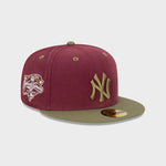 NEC-E42 (5950 New york yankees burgundy nolv world series fitted hat) 92294000 NEW ERA