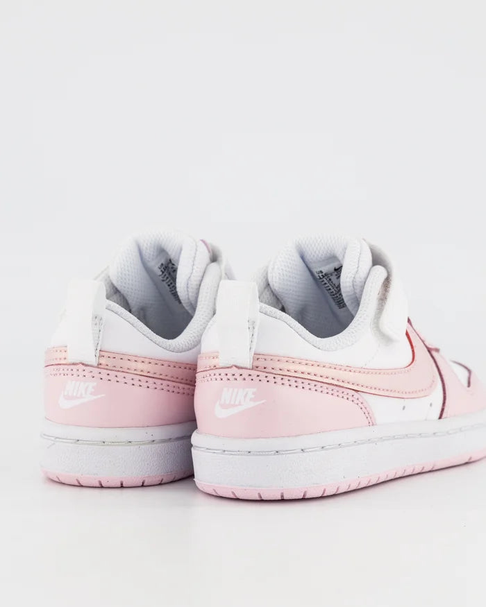 N-J135 (Nike court borough low 2 white/pink foam) 32293581 NIKE