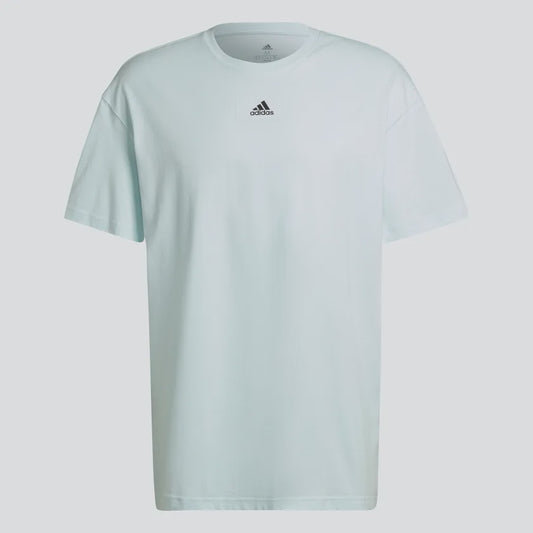 AA-B18 (ESSENTIALS FEELVIVID DROP SHOULDER TEE Almost Blue / Black) 12393070 ADIDAS