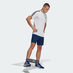AA-O18 (Adidas train essentials logo training shorts dark blue/white) 22392560 ADIDAS