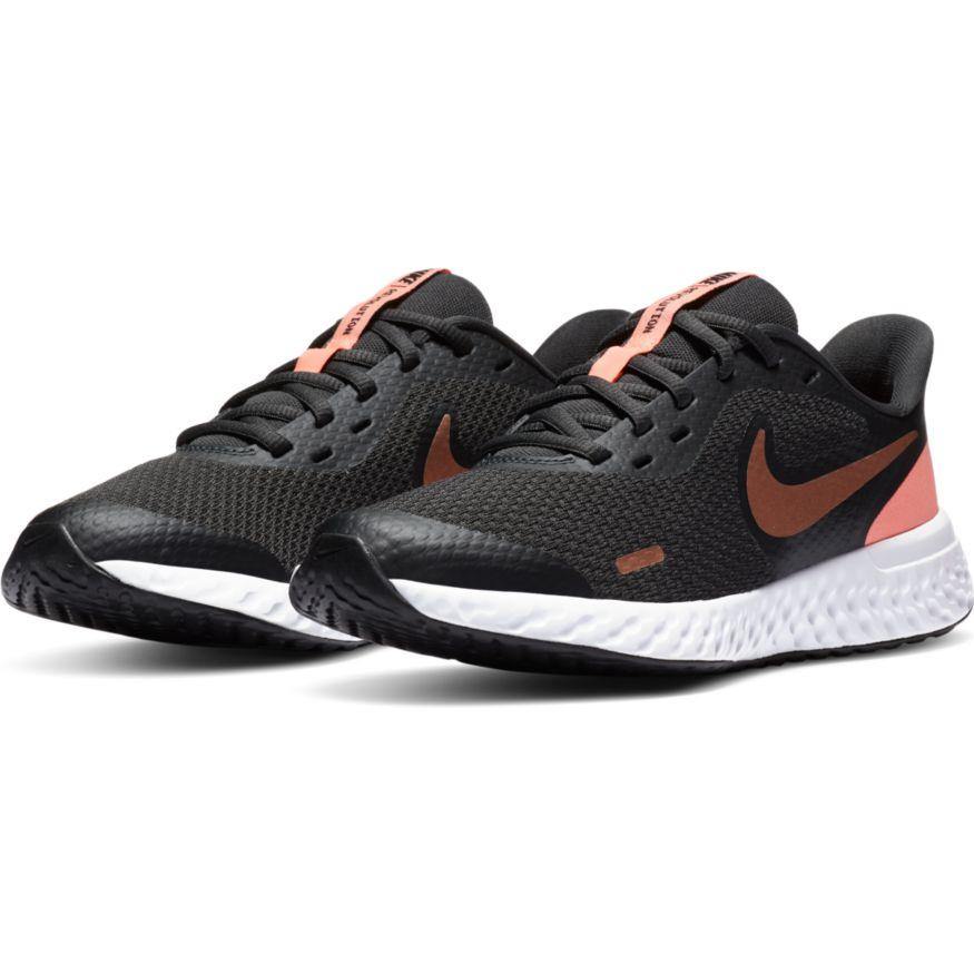 N-F116 (Nike revolution 5 gs dark smokegrey/mettalic red bronze) 82094348 - Otahuhu Shoes