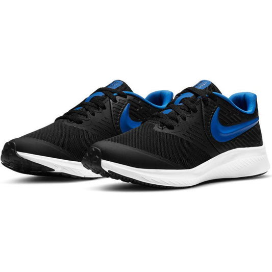 N-L121 (Nike star runner 2 gs black/game royal/white) 52194092 - Otahuhu Shoes