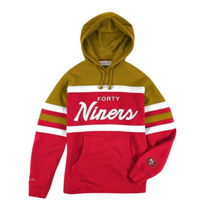 MNA-W13 (Head coach hoody 49ers gold) 102198695 MITCHELL AND NESS