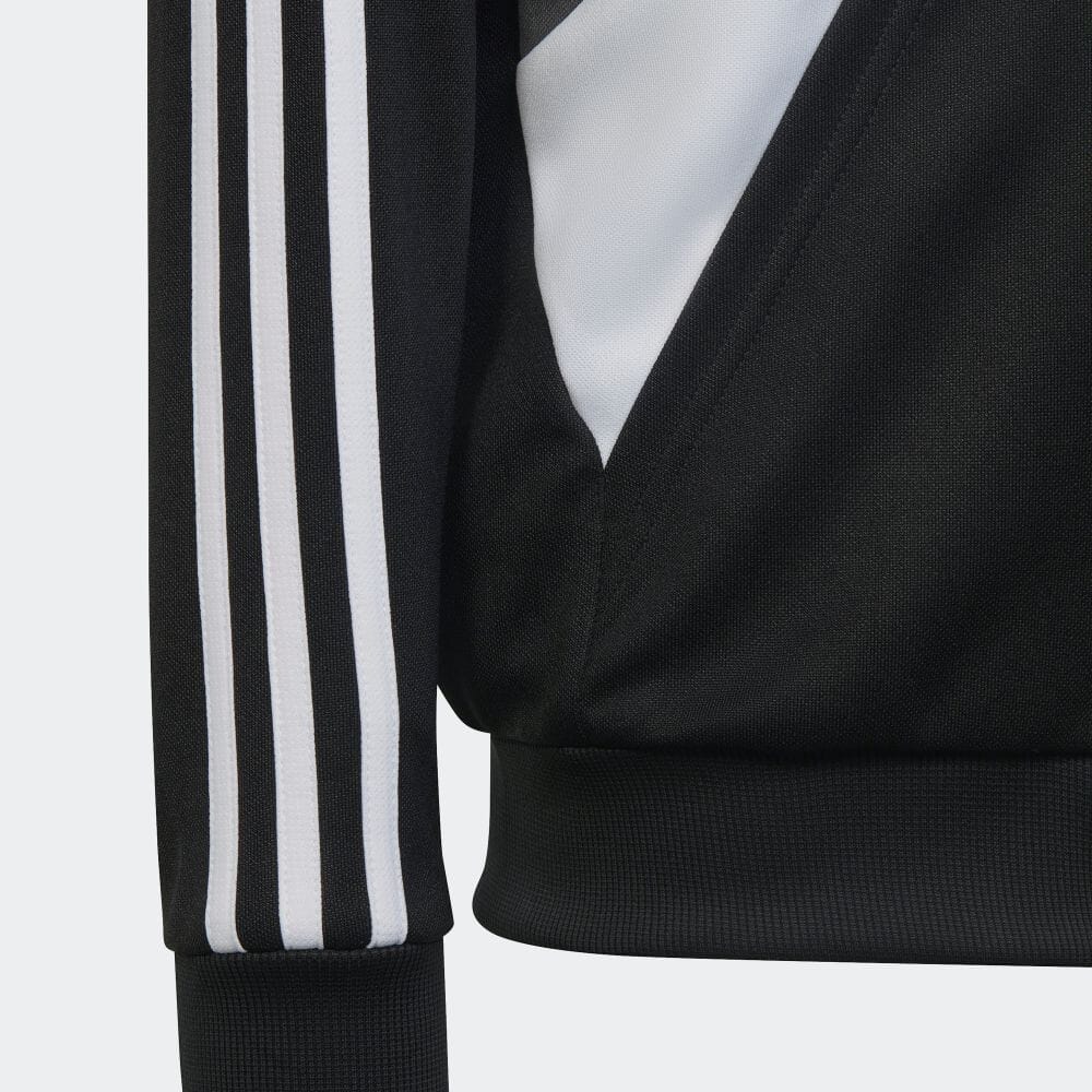 AA-D20 (Adidas 3 stripes colour block tracksuit black/white/gray) 32295630 ADIDAS