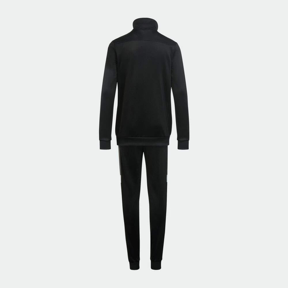 AA-D20 (Adidas 3 stripes colour block tracksuit black/white/gray) 32295630 ADIDAS