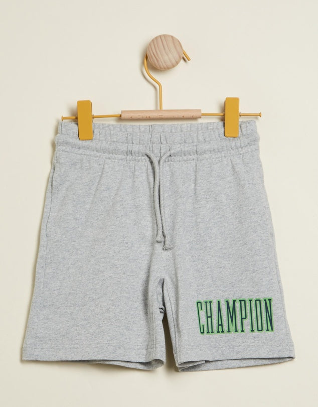 CA-P12 (Champion heritage 90's logo shorts kids oxford heather) 112392173