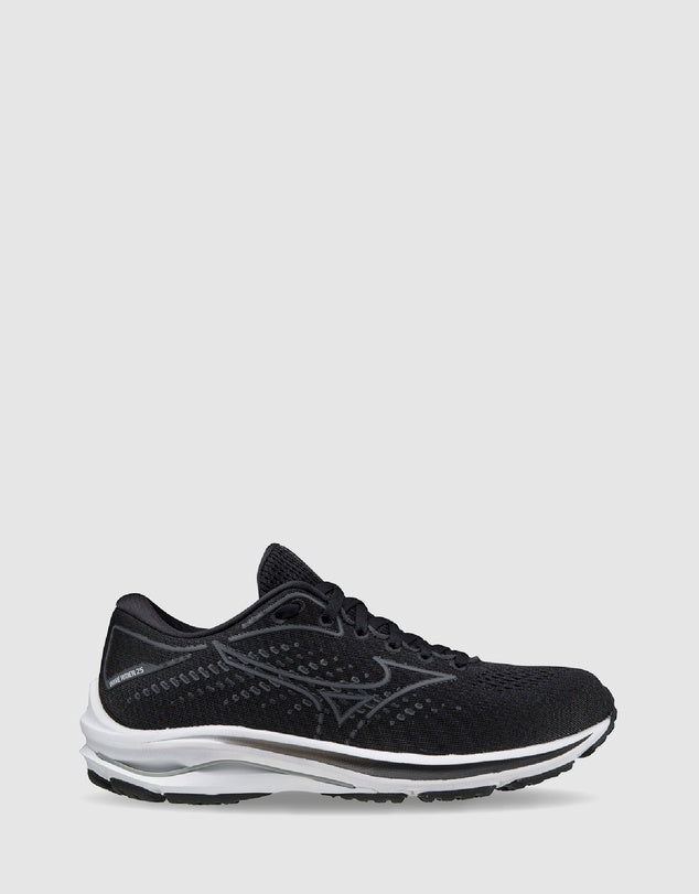 M-L (Mizuno wave rider 25 wide dark shadow/black) 82396500 MIZUNO